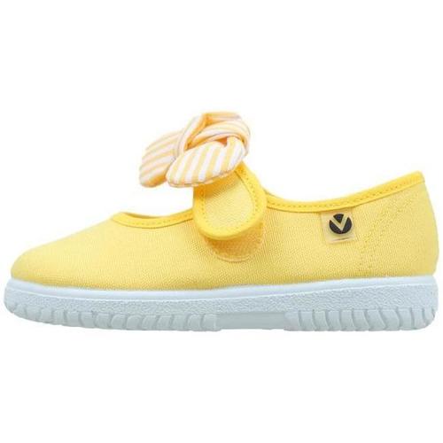 Sapatos Rapariga Sapatilhas Victoria OJALÁ MERCEDITAS PAÑUELO RAYAS Amarelo