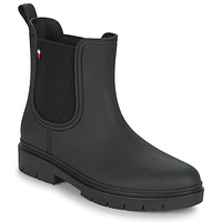 Sapatos Mulher Kisses And Love Tommy Hilfiger MATT ANKLE RAINBOOT WITH ELASTIC Preto
