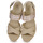 Sapatos Mulher Sandálias Tommy Hilfiger SEASONAL WEBBING MID WEDGE Bege