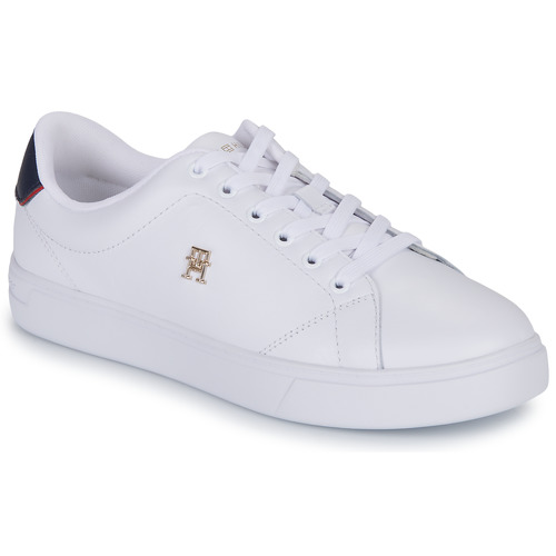 Sapatos Mulher Sapatilhas X007 Tommy Hilfiger ELEVATED ESSENTIAL COURT SNEAKER Branco