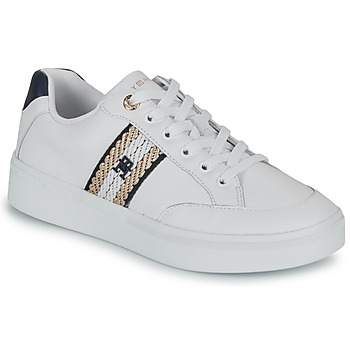 Sapatos Mulher Sapatilhas Tommy Hilfiger COURT SNEAKER WITH WEBBING Branco