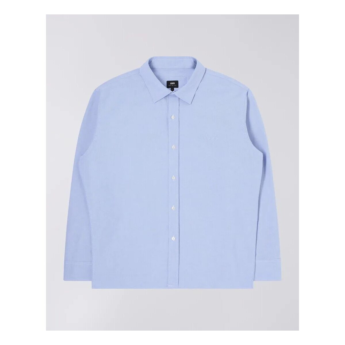 Textil Homem Camisas mangas comprida Edwin I031283.01.67 BIG OX-SHIRT-BLUE Azul