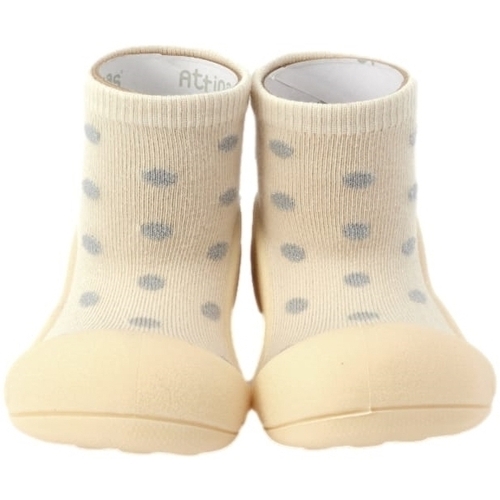 Sapatos Criança Pantufas bebé Attipas Dot Dot - Sparkle White Amarelo