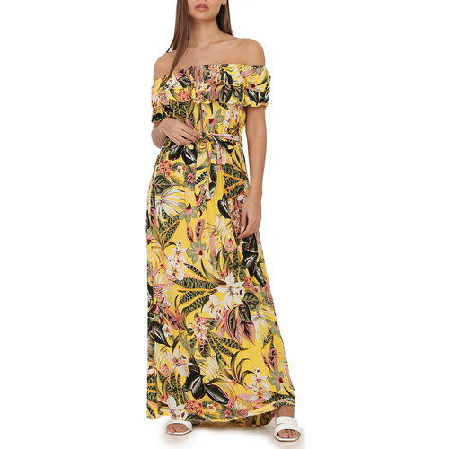 Textil Mulher Vestidos La Modeuse 19498_P54781 Amarelo