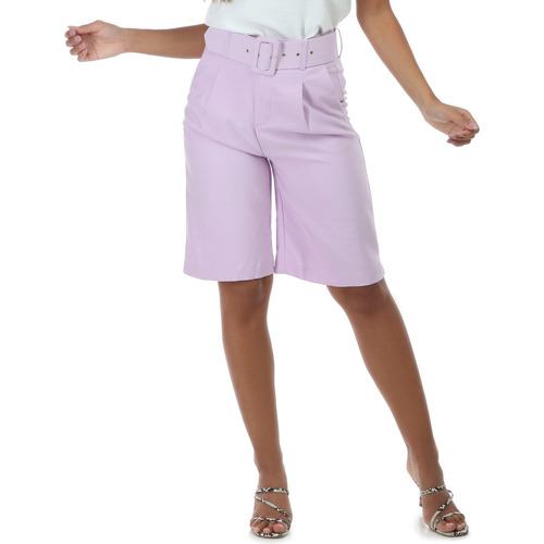 Textil Mulher Shorts / Bermudas La Modeuse 21106_P57917 Violeta