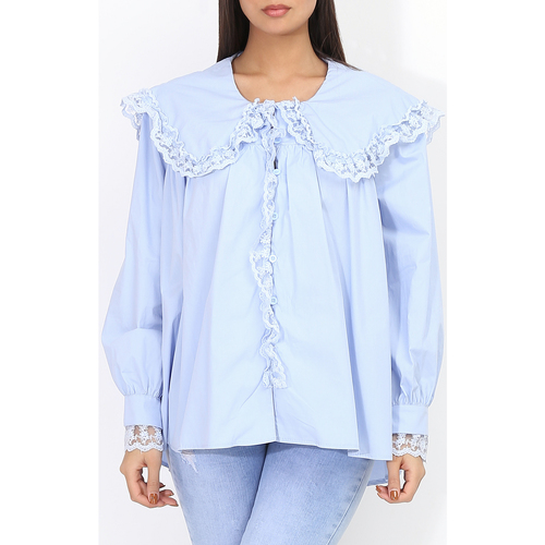 Textil Mulher camisas La Modeuse 21643_P48221 Azul