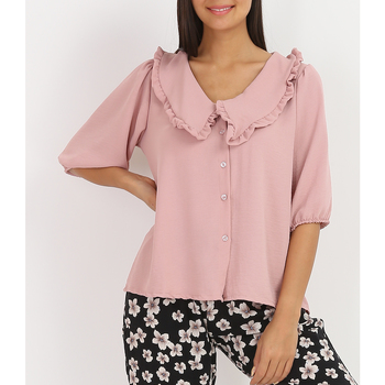 Textil Mulher camisas La Modeuse 21657_P48245 Rosa