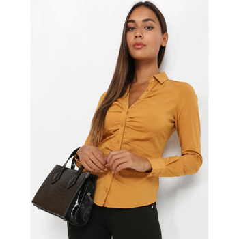 Textil Mulher camisas La Modeuse 21687_P48307 Amarelo