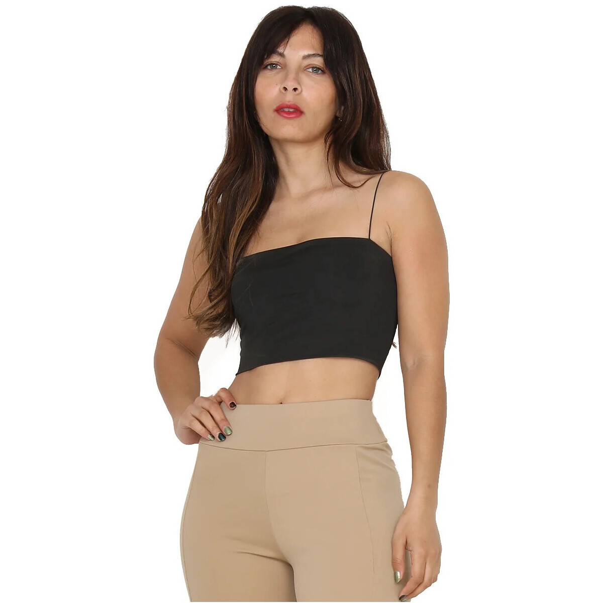 Textil Mulher Tops / Blusas La Modeuse 27606_P64256 Preto