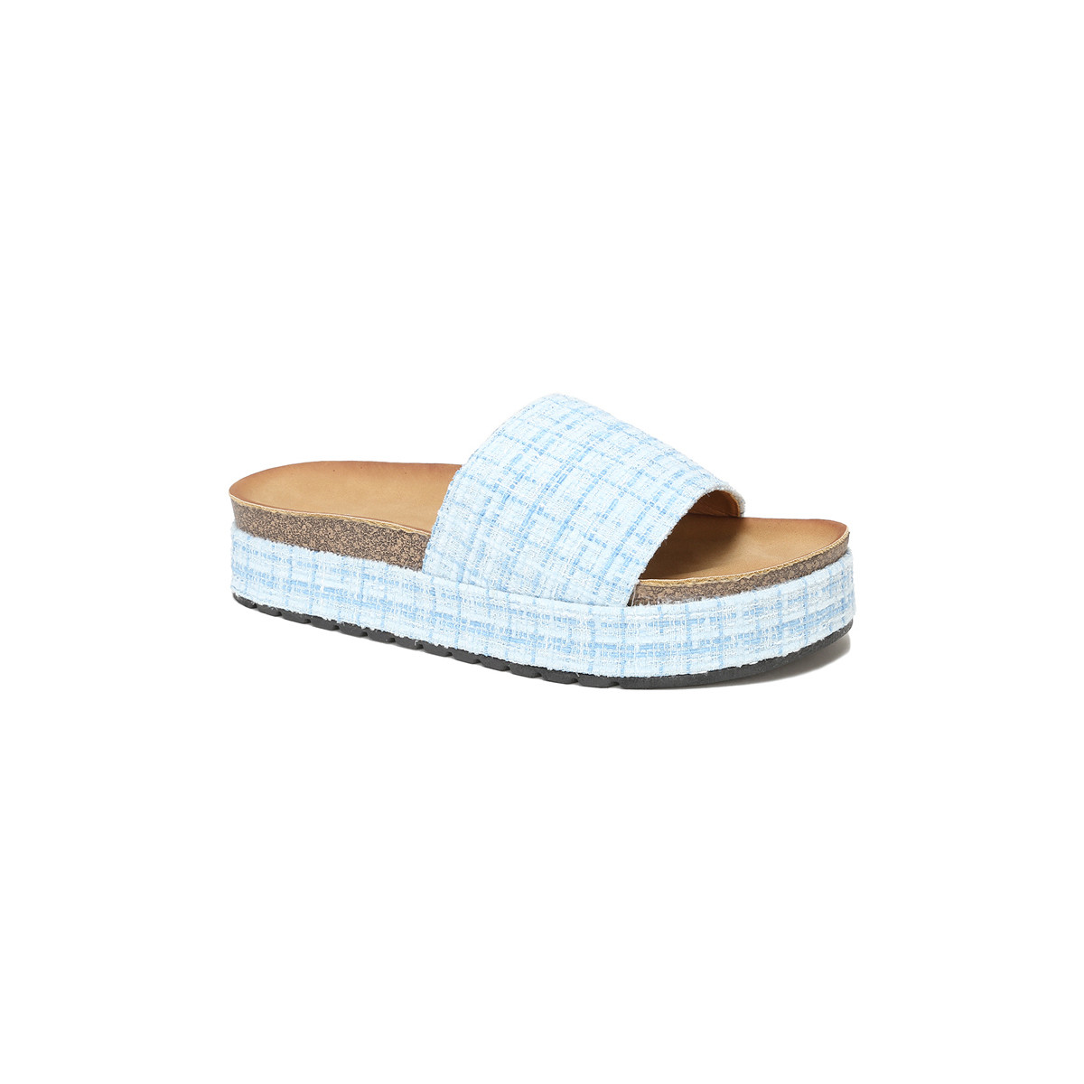 Sapatos Mulher Chinelos La Modeuse 46176_P102549 Azul