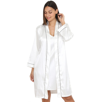 Textil Mulher Pijamas / Camisas de dormir La Modeuse 59011_P136066 Branco