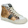 Sapatos Mulher Sapatilhas de cano-alto Meline NKC1151 Ouro / Violeta