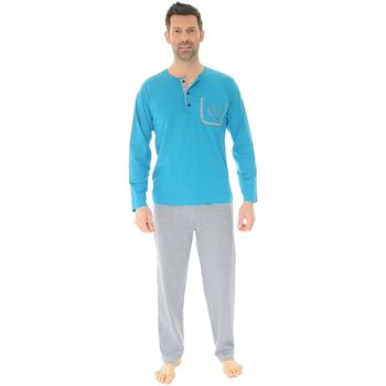 Textil Homem Pijamas / Camisas de dormir Christian Cane SHAWN Azul