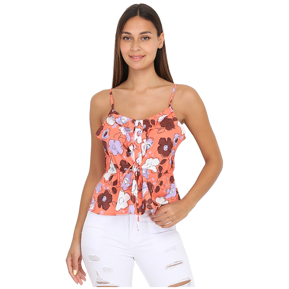 Textil Mulher Tops / Blusas La Modeuse 63522_P144637 Laranja