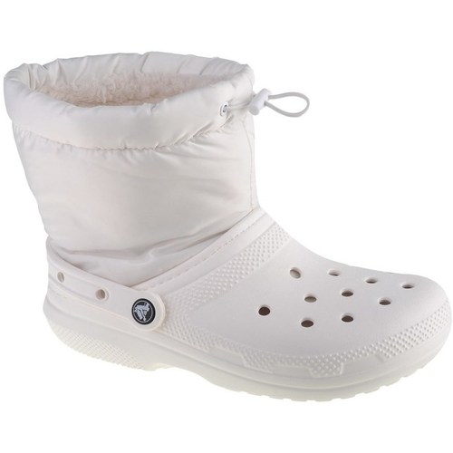 Sapatos Mulher Botas Crocs Classic Lined Neo Puff Boot Branco