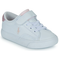 Sapatos Rapariga Sapatilhas Polo Ralph Lauren THERON V PS Branco / Rosa