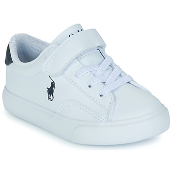 Sapatos Criança Sapatilhas Polo Ralph Lauren THERON V PS Branco / Marinho