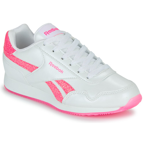 Sapatos Rapariga Sapatilhas reebok Glide Classic reebok Glide ROYAL CL JOG 3.0 Branco / cinza / turquesa / Rosa