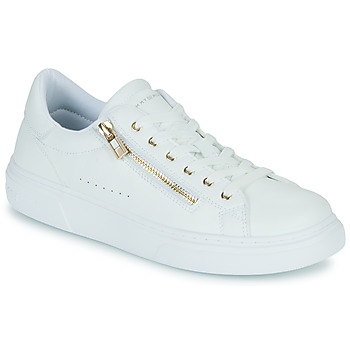 Sapatos Rapariga Sapatilhas Slim Tommy Hilfiger KRYSTAL Branco / Ouro
