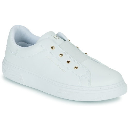 Sapatos Rapariga Sapatilhas Tommy C87 Hilfiger KRYSTAL Branco / Ouro