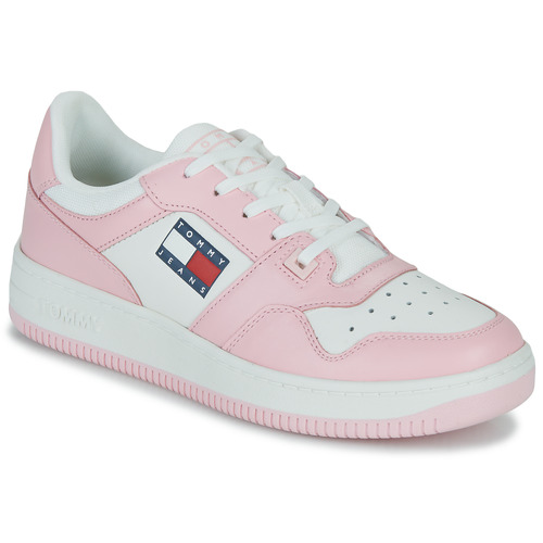 Sapatos Mulher Sapatilhas Urban Tommy Jeans Urban Tommy JEANS RETRO BASKET WMN Rosa