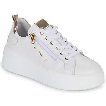 Sapatos Mulher Sapatilhas NeroGiardini E306541D-707 Branco / Ouro