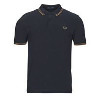 Textil disegnatam Polos mangas curta Fred Perry TWIN TIPPED FRED PERRY SHIRT Marinho / Camel