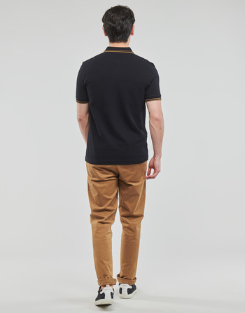 Fred Perry TWIN TIPPED FRED PERRY SHIRT Marinho / Camel