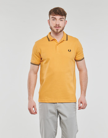 Textil Homem Polos mangas curta Fred Perry TWIN TIPPED FRED PERRY SHIRT Amarelo