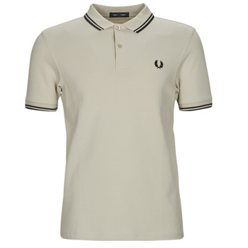 Textil Homem Polos mangas curta Fred Perry TWIN TIPPED FRED PERRY SHIRT Bege