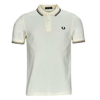 Textil Homem Polos mangas curta Fred Perry TWIN TIPPED FRED PERRY langarm SHIRT Bege