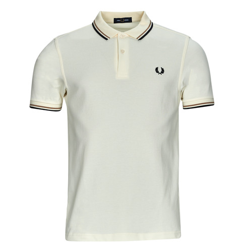 Textil Homem Polos mangas curta Fred Perry TWIN TIPPED FRED PERRY SHIRT Bege