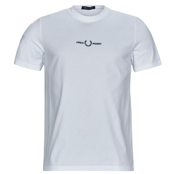 Textil Homem See U Soon Fred Perry EMBROIDERED T-SHIRT Branco