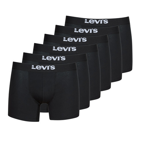 Mesas de cabeceira Homem Boxer Levi's SOLID BASIC BRIEF PACK X6 Preto