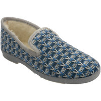 Sapatos Mulher Chinelos Doctor Cutillas Sapatos de lã femininos fechados simulan Azul