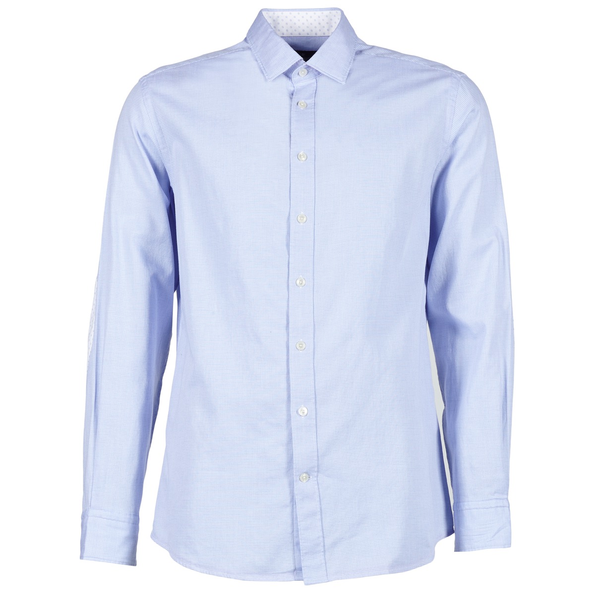Textil Homem Camisas mangas comprida Hackett SQUARE TEXT MUTLI Azul