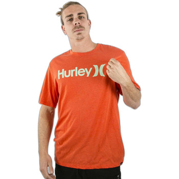 Textil Homem T-shirts e Pólos Hurley T-shirt  Oao Solid Vermelho