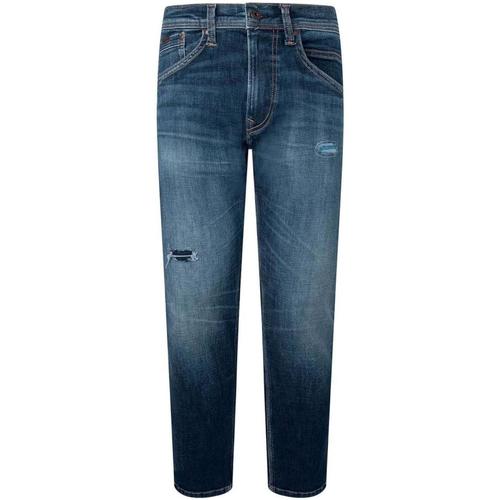 Textil Homem Tom Tailor Aedan Jeans mit geradem Schnitt in Blau Pepe jeans  Azul