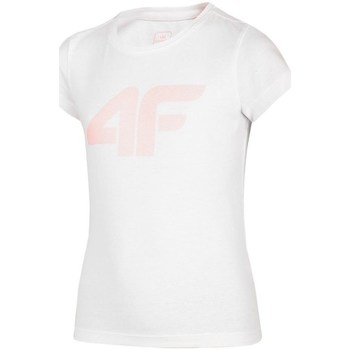 Textil Rapariga T-Shirt mangas curtas 4F JTSD005 Branco