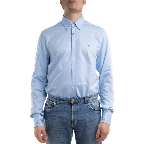 Textil Homem Camisas mangas comprida Tommy Hilfiger MW0MW26040 Azul