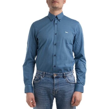 Textil Homem Camisas mangas comprida Plantas e Flores Artificiais CJI001012156M Azul