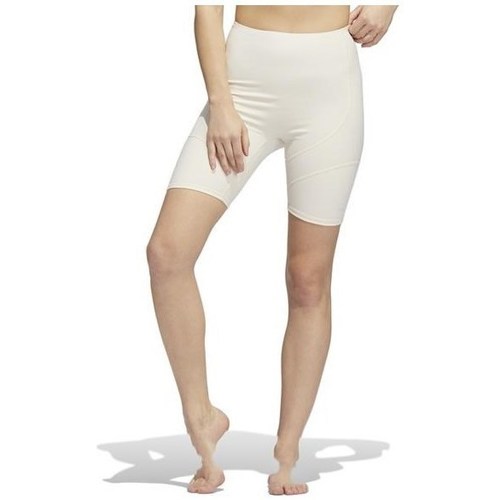 Textil Mulher Calças curtas adidas Originals Yoga 4 Elements Studio Branco