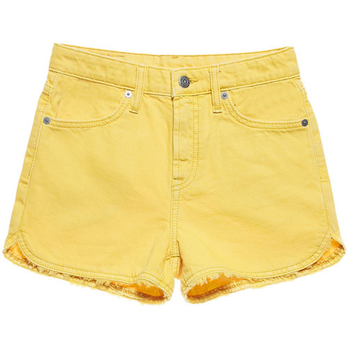Textil Rapariga Shorts / Bermudas Teddy Smith  Amarelo