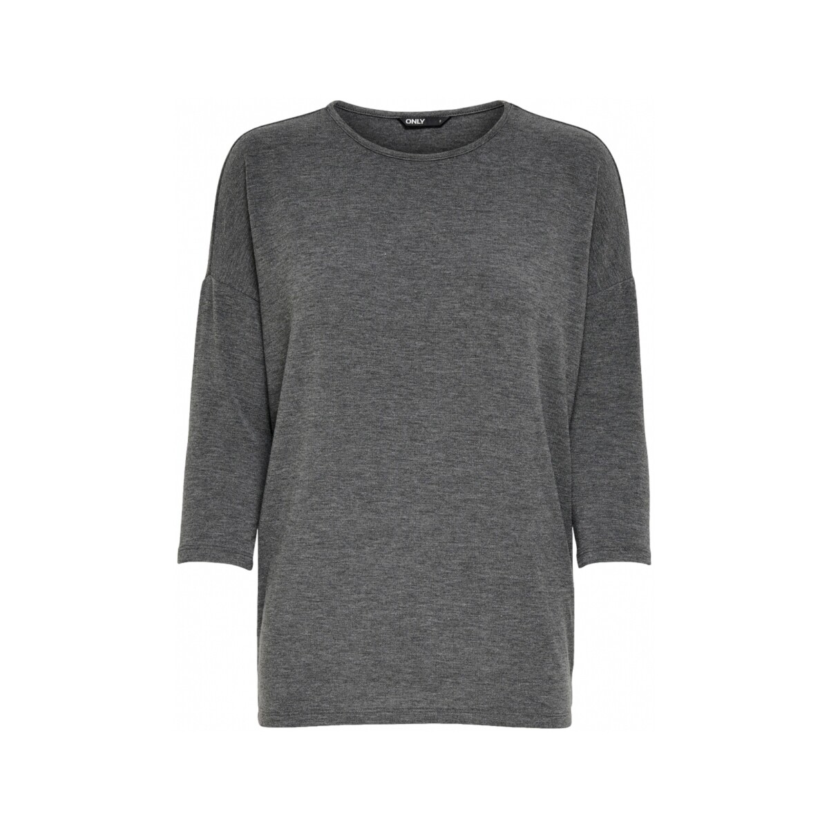 Textil Mulher Sweats Only Top Glamour 3/4 - Dark Grey Melange Cinza