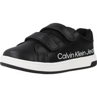 Sapatos Rapaz Sapatilhas Calvin Klein Jeans V1X980325 Preto