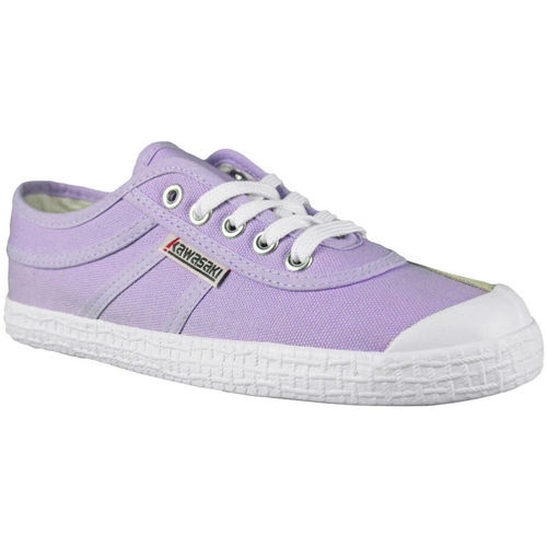 Sapatos Sapatilhas Kawasaki Kombiteil Sweatshirt aus Samt mit farblich abgesetztem Bindeband-ES 4057 Lavendula Violeta