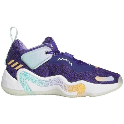 Sapatos Criança Sapatilhas de basquetebol the adidas Originals D.O.N. Issue 3 J Azul