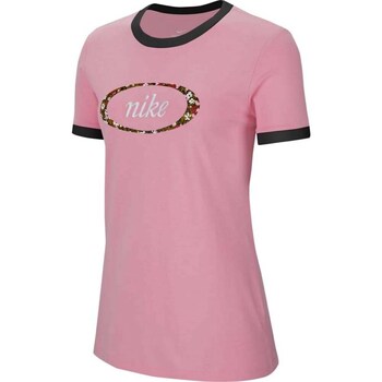 Textil Mulher T-Shirt mangas curtas Nike worn Sportswear Femme Rosa