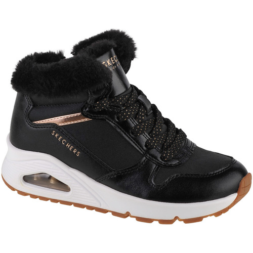 Sapatos Rapariga Botas baixas refletor Skechers Uno - Cozy On Air Preto