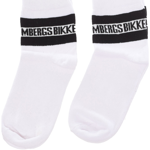 Fatos e shorts de banho Homem Meias altas Bikkembergs BK070-WHITE-BLACK Multicolor